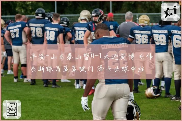 半场-山东泰山暂0-1大连英博 毛伟杰断球马莱莱破门 泽卡头球中柱